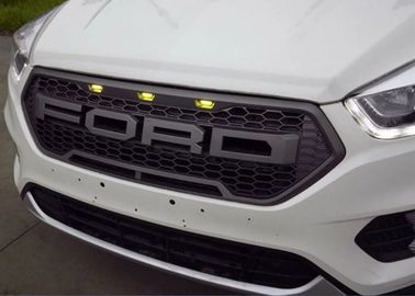 中国 2017年新型フォード クーガ エスケープ ラプター スタイルのフロントグリル LEDライト,ブラック,レッド,クロム サプライヤー