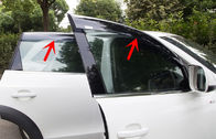 Transparent Window Visors Car Window Visors With Trim Stripe Fit Audi Q5 2009